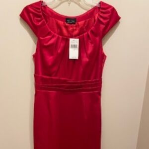 Max and Cleo - Red Satin Dress - Size 6